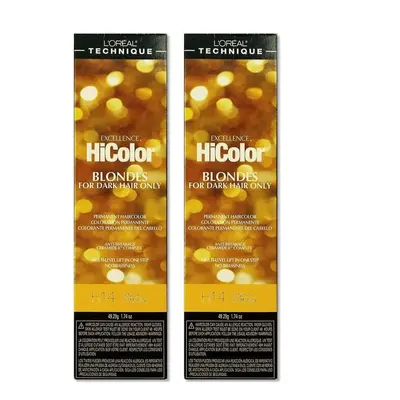 (H14 - Pack of 2) L'Oreal HiColor H14 VanillaChampagne For Dark Hair