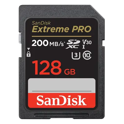 SanDisk 128GB Extreme PRO SDXC card, SD Card, V30 Memory Card, 4K UHD SanDisk QuickFlow Technolo