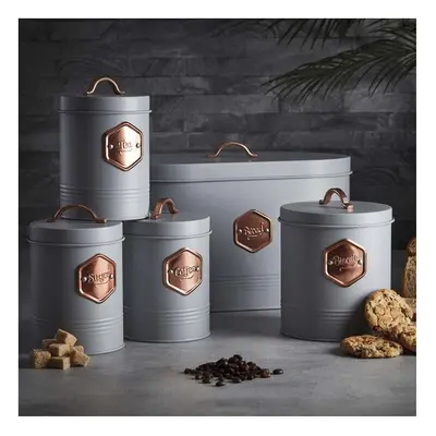 Cooks Professional 5-Piece Kitchen Storage Set Grey/Copper