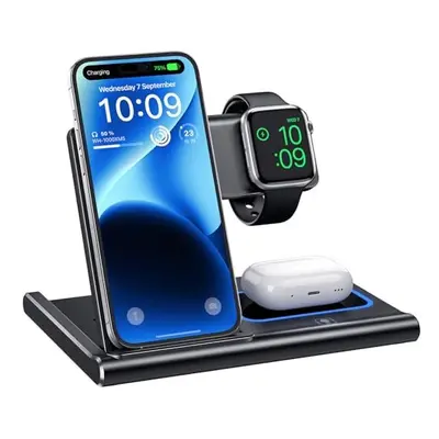 Wireless Charger,3 in Wireless Charging Station for Apple Devices,EXW Fast Wireless Charger Stan