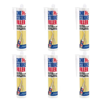 Everbuild One Strike Filler Cartridge White ml ONEC3 (Pack of 6)