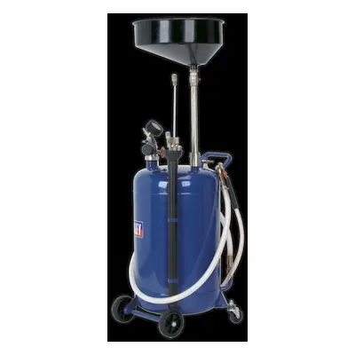 Mobile Oil Drainer with Probes 90L Air Discharge