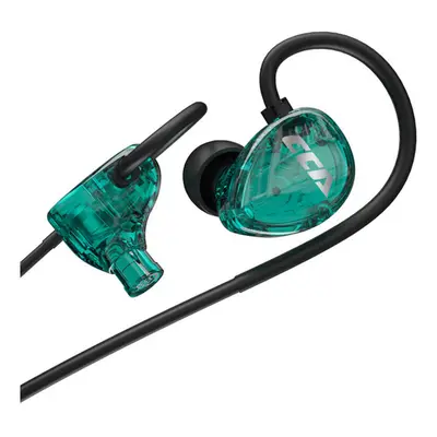 (Cyan, Without Mic) Wired Headphones Stereo Noise Reduction 10mm Dynamic Driver HD Earphone 3.5m