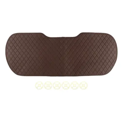 (Rear (Coffee)) Universal Car Seat Pad Mat Cushion Cover Protector PU Leather Breathable Auto