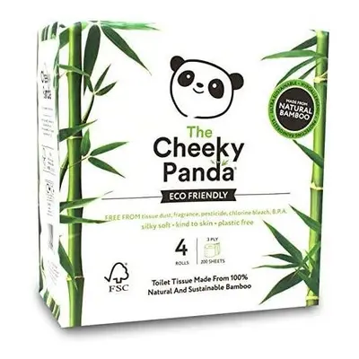 Cheeky Panda Plastic Free Toilet Tissue 3ply rolls (1 Pack)