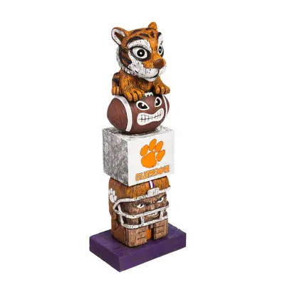 Evergreen NCAA Clemson Tigers Tiki Totem