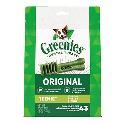 Original TEENIE Natural Dental Care Dog Treats, oz. Pack (43 Treats)