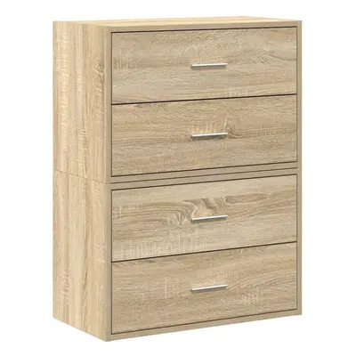 (sonoma oak, pcs) vidaXL Cabinets with Drawers Cupboard Sideboard Highboard Engineered Wood