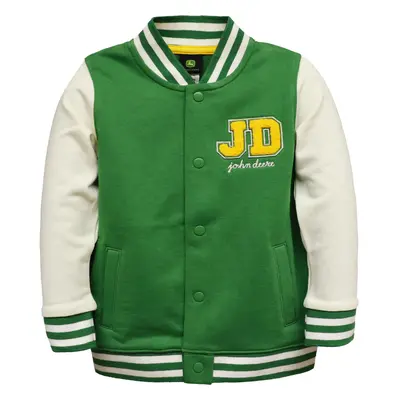 John Deere Varsity Jacket for Toddlers Snap up Green w/Yellow Letters