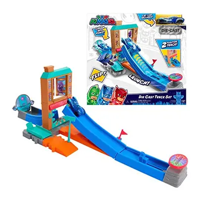 PJ Masks Die Cast Playset for 1:43 Scale Vehicles, Kids Toys for Ages Up by Just Play