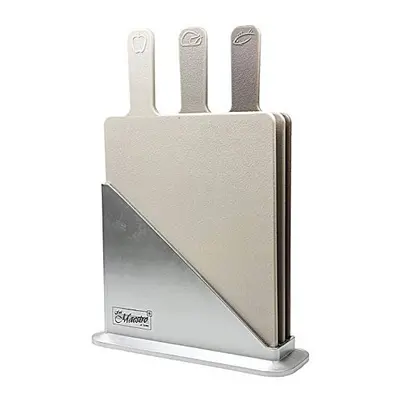 Chopping Board Set Non-Slip Set of Coded Cutting Boards Includes Stand Dishwasher Safe for Fruit