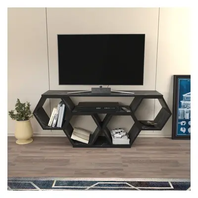 (Black Marble Effect) Decorotika - Honey cm Wide Modern TV Stand and Console with Colour Options