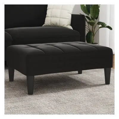 vidaXL Footstool Black 30.3x21.7x12.2 Velvet