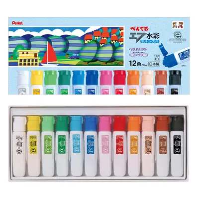 Pentel Paint F Watercolor Poly Tube WFC2-12S Colors