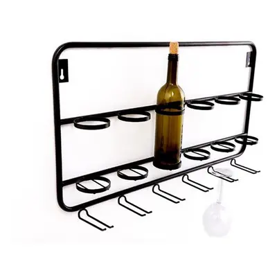 Black Iron Wine Bottle Rack