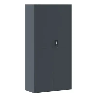 (anthracite, x x cm) vidaXL Office Cabinet Steel Filing Storage File Cabinet Cupboard Under Desk