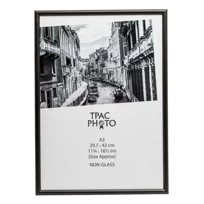 The Photo Album Company A3 29.7 x cm Glenwood Wood Certificate Photo Poster Display Frame - Blac