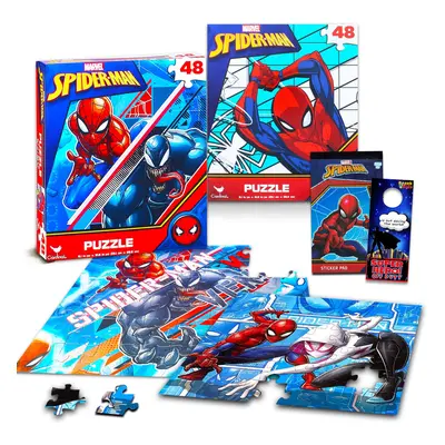 Marvel Spider-man Jigsaw Puzzle Bundle ~ Marvel Superhero Puzzle for Kids | Featuring Spiderman 