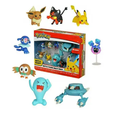 8pcs/Set Pokemon Battle Figures Multipack Xmas Gifts Toy Collection