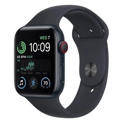 Apple Watch SE 44mm GPS+Cellular (MA9L4, Midnight Aluminium Cargp Khaki Nike Sport Band, M/L)