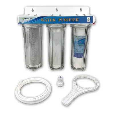 3 Stage 10Ã¢ HMA Heavy Metal Reduction, Pond Dechlorinator Water Filter System with 1/4" connect