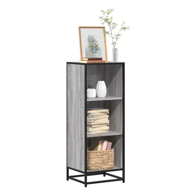 vidaXL Book Cabinet Grey Sonoma 40x35x107.5 cm Engineered Wood