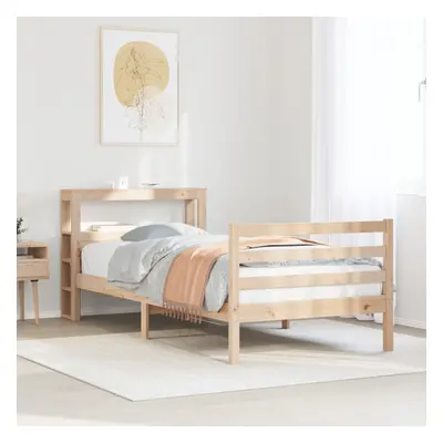 vidaXL Bed Frame with Headboard without Mattress 75x190 cm Small Single