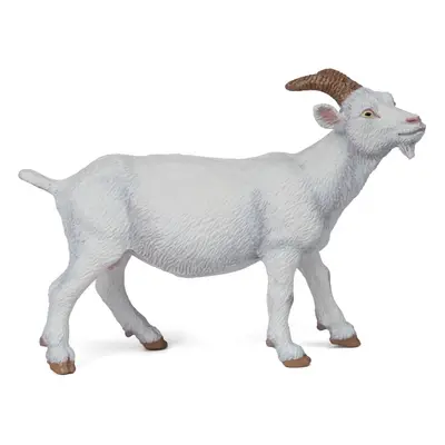 Papo -Hand-Painted - Figurine -Farmyard Friends -White nanny goat -511