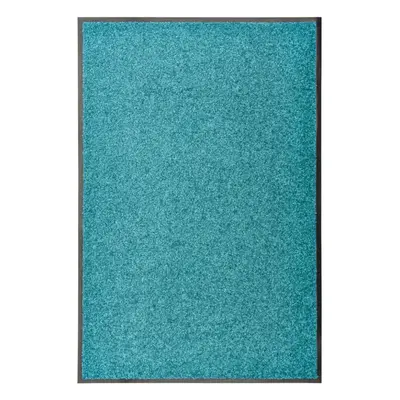 vidaXL Doormat Washable Cyan Home Garden Barrier Entrance Rug for Front Door