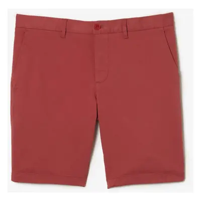 Lacoste Men's Solid Slim FIT Bermudas Sierra RED