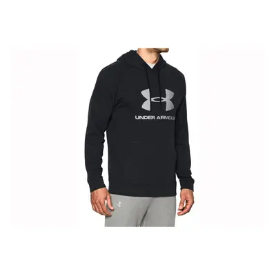 Under Armour Men's Sportstyle Fleece Hoodie Black (001)/Silver X-Lar