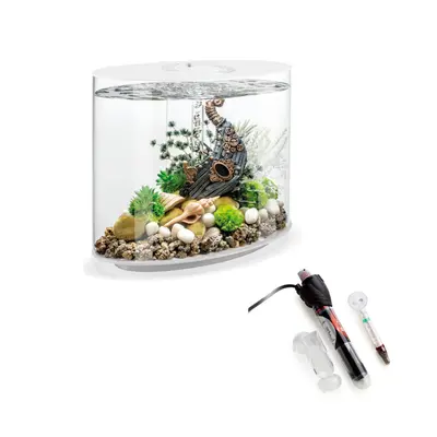 biOrb Loop 30L White Aquarium With MCR Led Lighting and Heater Pack