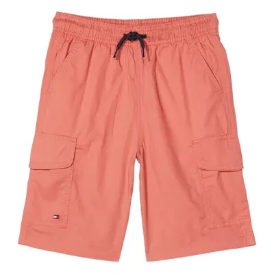 Tommy Hilfiger Boys' Pull-On Cargo Short Drawstring Closure Sangria