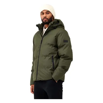 (3XL, Dark Khaki) Regatta Mens Saltern Quilted Warm Hooded Water Repellent Jacket - Dark Khaki