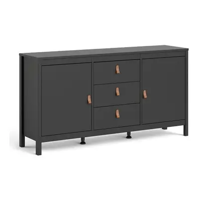 Barcelona Sideboard doors + drawers in Matt Black