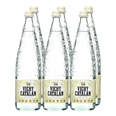 Vichy CatalÃ¡n Sparkling Water Glass Bottle Litre - [Pack 12]