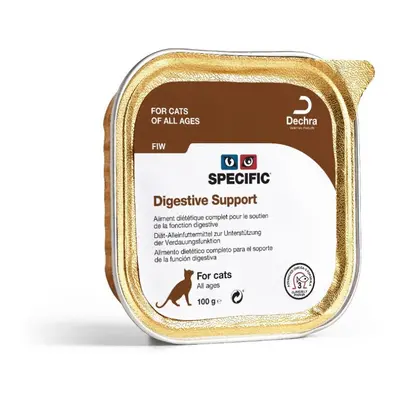 (4 x x 100g) Dechra Specific FIW Digestive Support Wet Cat Food Foil Trays