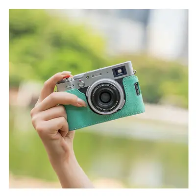 (X100V Tiffany Blue) FOR Fuji X100v Protective Case X100vi Leather Case Genuine Leather New Came