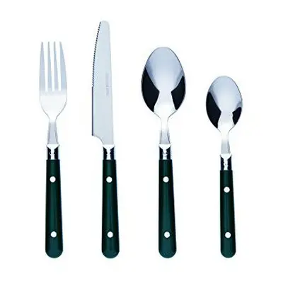 Bon Brasserie 16-Piece Stainless Steel Cutlery Set - Green