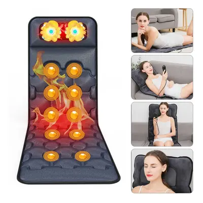 Electric Nodes Massage Mat Mattress Full Body Heat Pad and Shiatsu