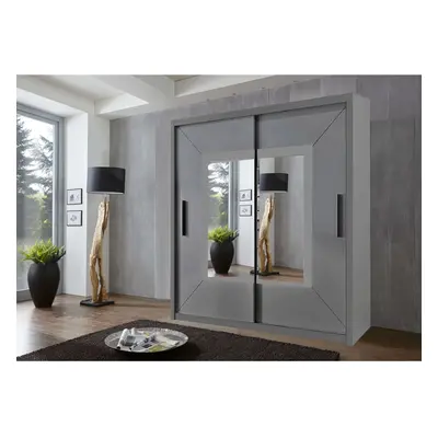 (180 cm, Grey) Venice Sliding Door Wardrobe In Size Color