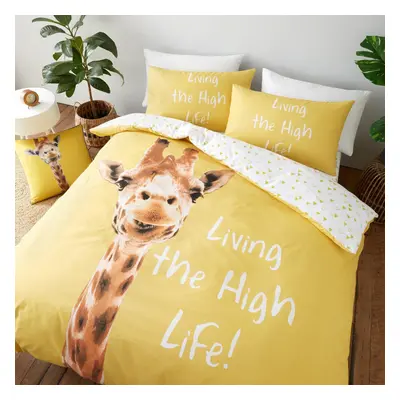 Giraffe Duvet Cover Yellow King