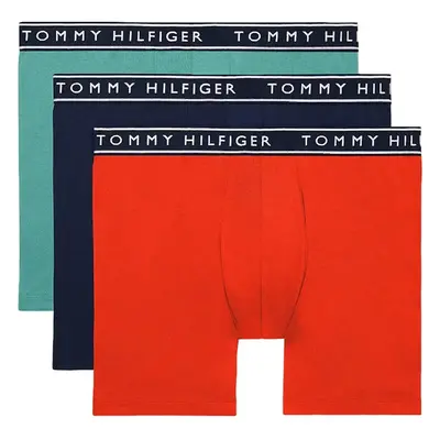 Tommy Hilfiger Men's 3-Pack Stretch Boxer Briefs Geranium Large