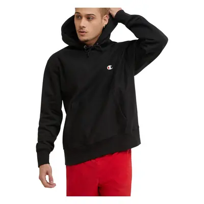 Champion mens Reverse Weave Pullover Left Chest C Hoody Black-y06145