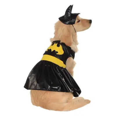 Rubie's Costume DC Heroes and Villains Collection Pet Costume Batgirl Costume Black/Gray Neck Gi