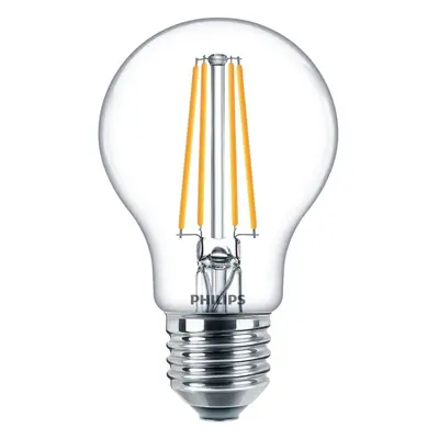 Philips LED Classic A60 Light Bulbs Pack [E27 Edison Screw] 7W - 60W Equivalent - Warm White (27