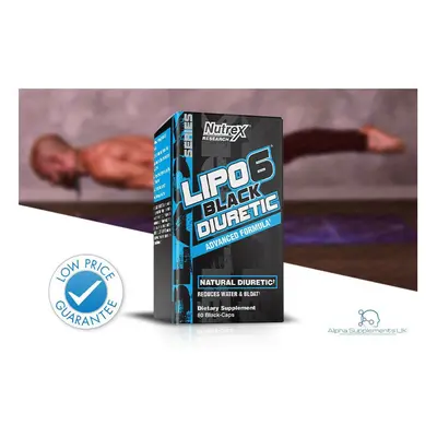 Nutrex Research Lipo Black Diutric Advanced Water Fat Burner 80Caps