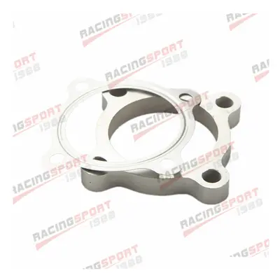 2.5" Bolt SS304 Turbo Exhaust Downpipe Flange + Gasket T3 50AR T3/T4