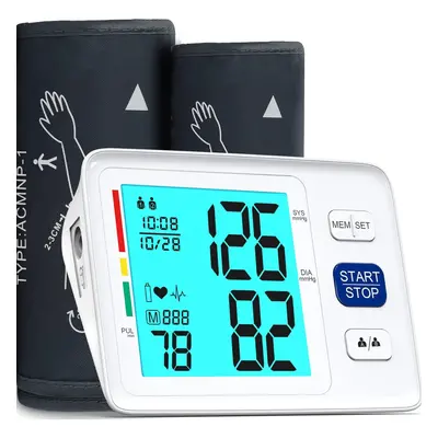 Blood Pressure Monitor for Home Use Extra Large Cuff Automatic Digital Blood Pressure Machine 9-