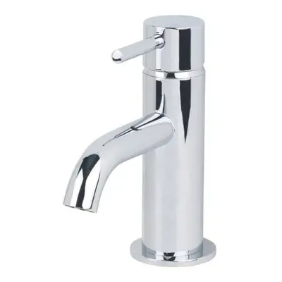 Modern Deck Mounted Chrome Round Single Lever Bathroom Basin Mono Mixer Tap